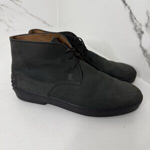 Tod's Lace Up Desert Boots 10 Tod’s/ 11.5 US Suede Nubuck Round Toe Luxury Italy